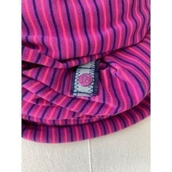 Lululemon Vinyasa Scarf Rizzy Stripe Regal Plum Hero Blue Rulu - Picture 4 of 6